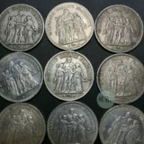 Популярный товар европейская серебряная монета Французский серебряный доллар сильный бог 5 аромат 25 граммов Франции Франции S9 S9