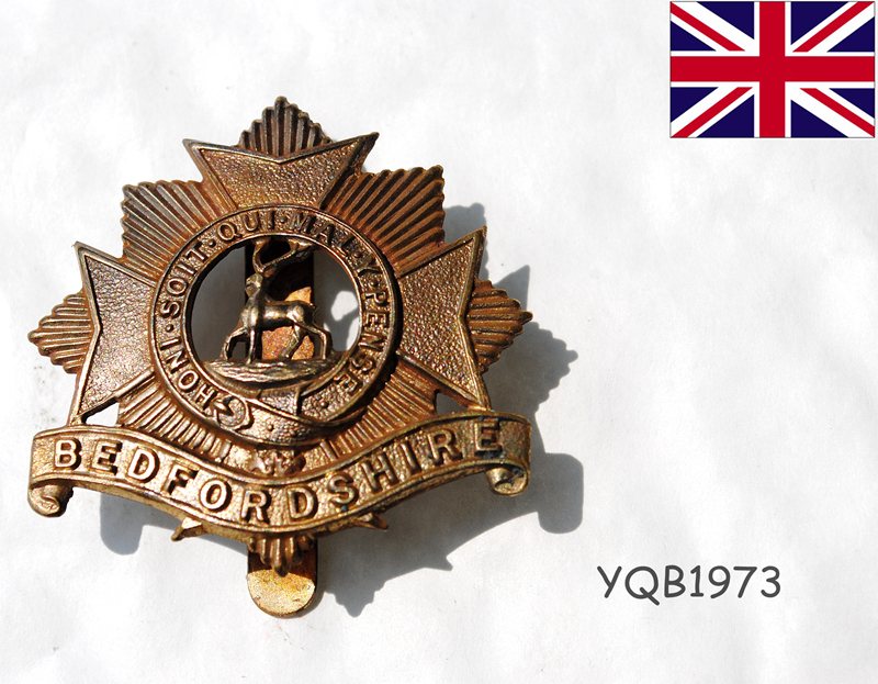British Army World War II Original BEDFOR DSHIRE Bforshire Legion hat emblem Historical Military