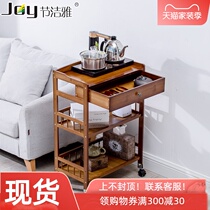  Movable sofa side corners and car tea cabinets Living room tea side cabinets Simple wheeled small tea table Small table Coffee table