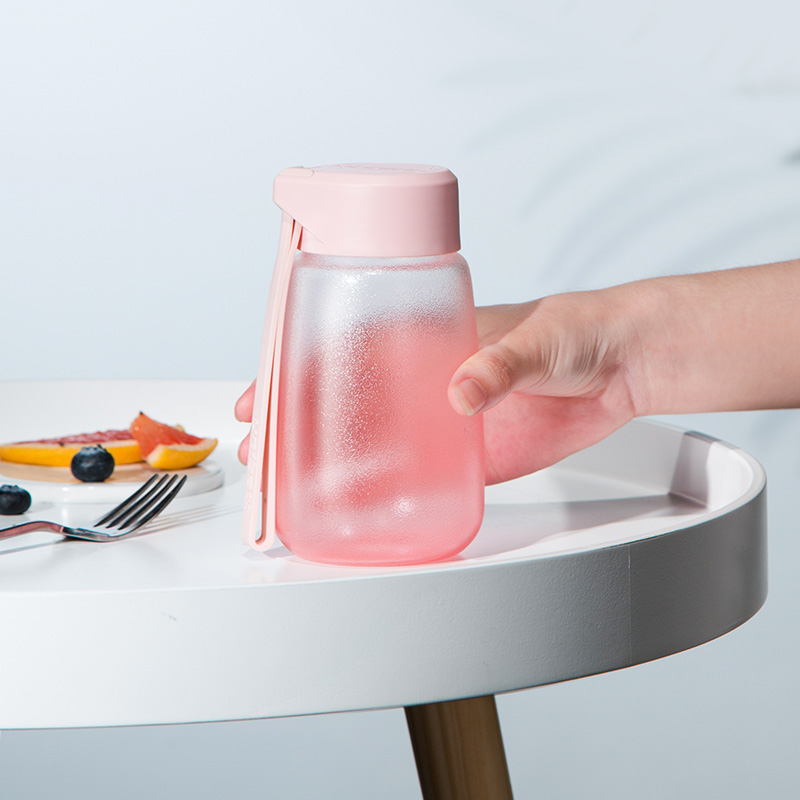 Water cup women's summer net red glass high borosilicate portable fresh cute mini small simple high-value cup