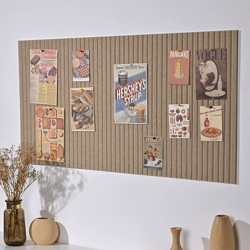 杏双 Вертикальная канавка войлочная настенная наклейка INS Семейная декоративная пробка плата фотостенная доска доска фона фона настенная плата доска объявлений Доска Доска для демонстрации наклейки наклейка стена