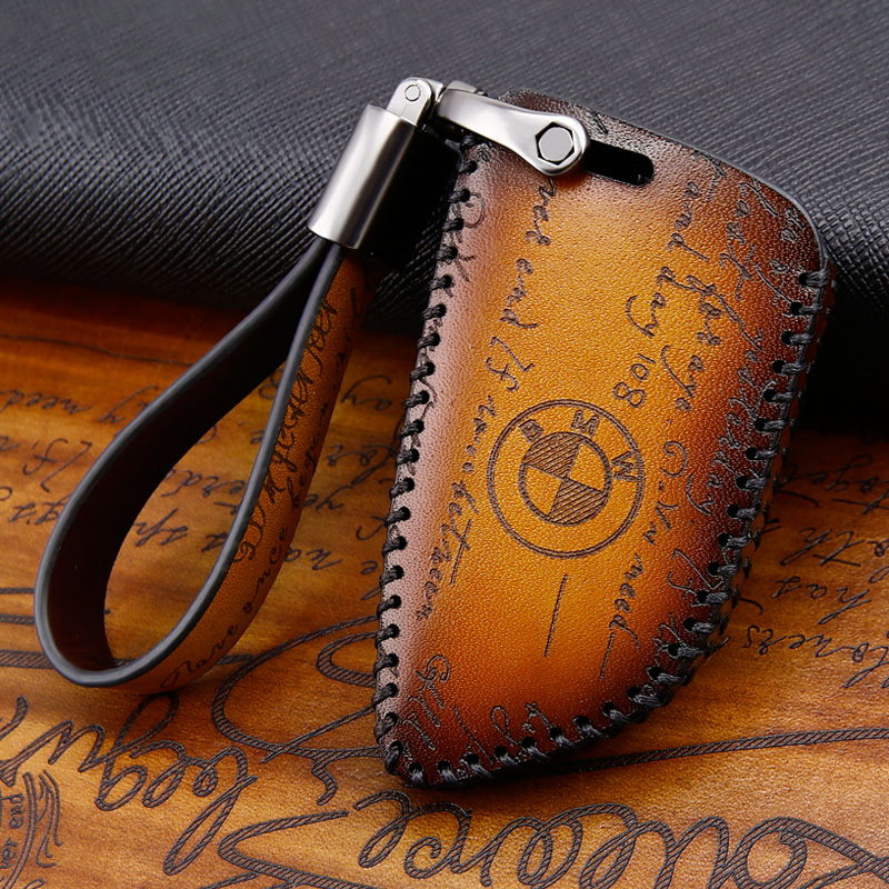 Suitable for BMW key case 5 series 3 series 1 series x1x3x5 bag 320li118i520530 blade leather high-grade
