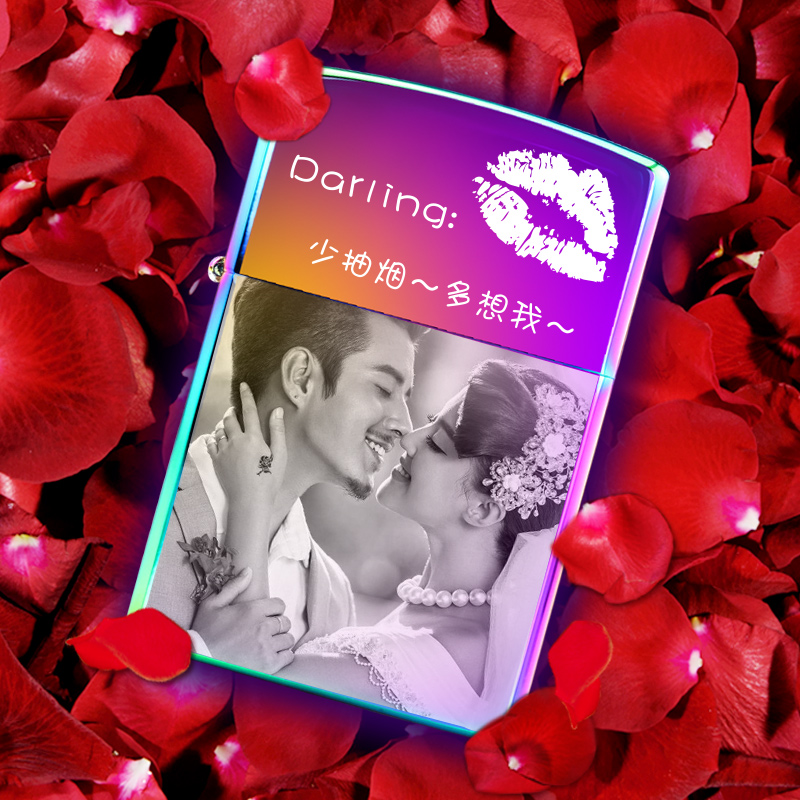 Zorro kerosene lighter windproof lettering photo DIY personalized creative Zorro men's birthday gift 