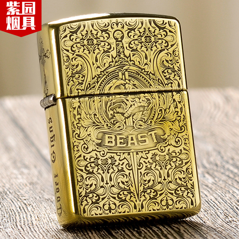 Lighter zippo genuine copper five - sided devil Bible Satan American original limit