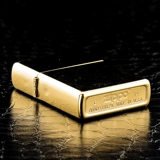 Zippo более светлый подлинный чистый медный цветок песок Золотой цветок.