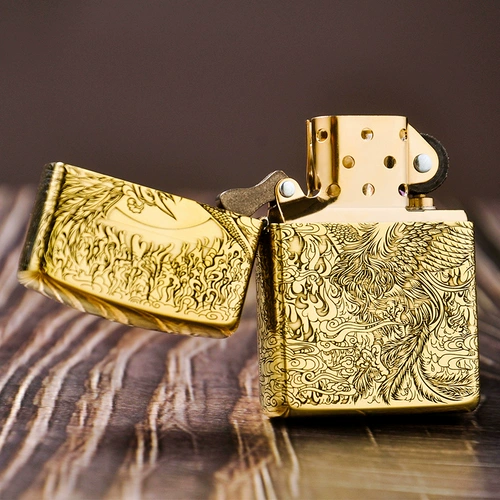 Более легкая Zippo подлинная ветрозащитная медная броняная машина Nirvana Rebirth Only Limited Edition Kerosene Zhibao Men's ZP