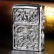 Zippo chính hãng nhẹ hơn áo giáp máy rồng rồng tinh thần tour rồng chơi hạt ban đầu chính hãng dầu hỏa zppo nam - Bật lửa