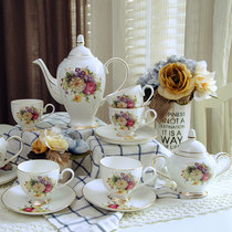 English afternoon tea tea set European 15 head porcelain ceramic wedding gift coffee cup set coffee set