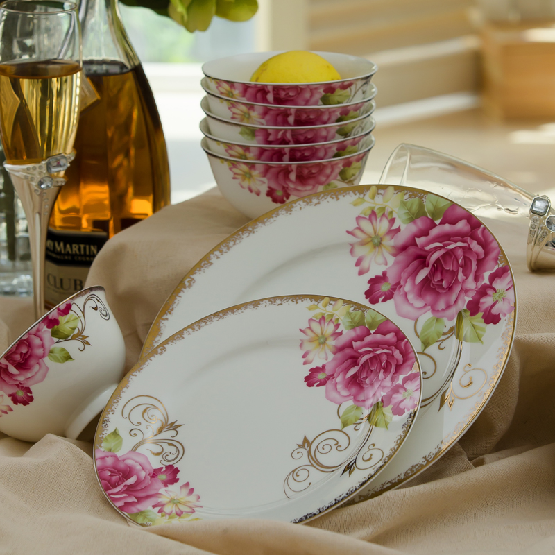 European odd ipads bowls that dishes jingdezhen ceramics tableware suit dish household microwave bowl dish