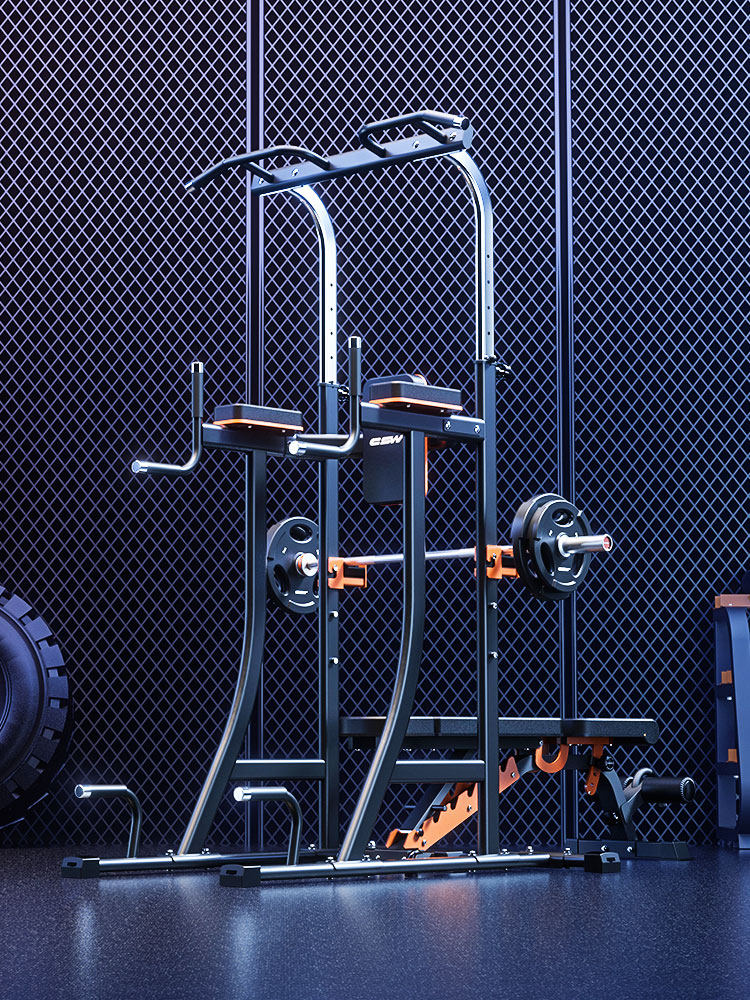 Creative thinking pull-up device Household single bar multi-function indoor single and double bar sports fitness equipment Household