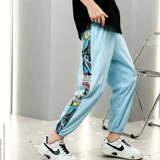 Летние тонкие спортивные детские штаны, летняя одежда, средство от комаров, подходит для подростков, свободный крой