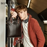 波斯丹顿 Мужская кожаная элитная сумка через плечо на одно плечо, из натуральной кожи