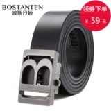 波斯丹顿 Кожаный ремень, штаны, из натуральной кожи, в корейском стиле