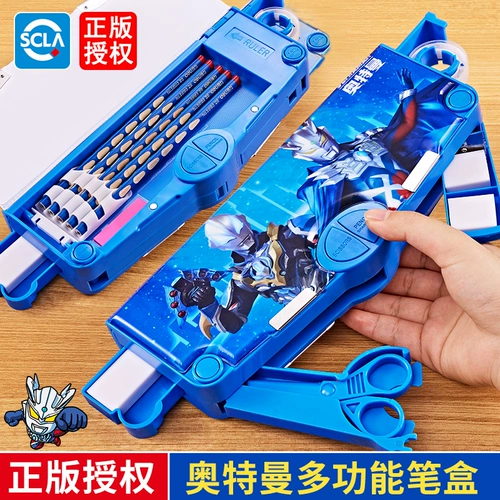 Ultra, Ультрамен Тига, детский универсальный пенал для мальчиков, игрушка для школьников для детского сада, канцтовары для первого класса, комплект