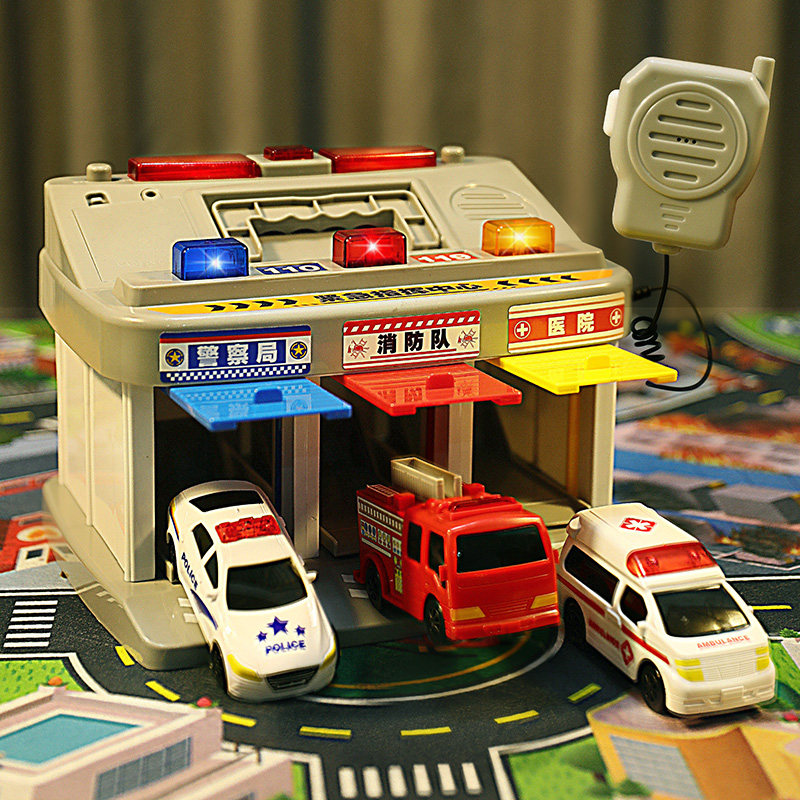 Kids Command Center Toy Ambulance Boys Police Car Fire Baby Works 3 Year Old 4 Parking Lot Inertia Suit