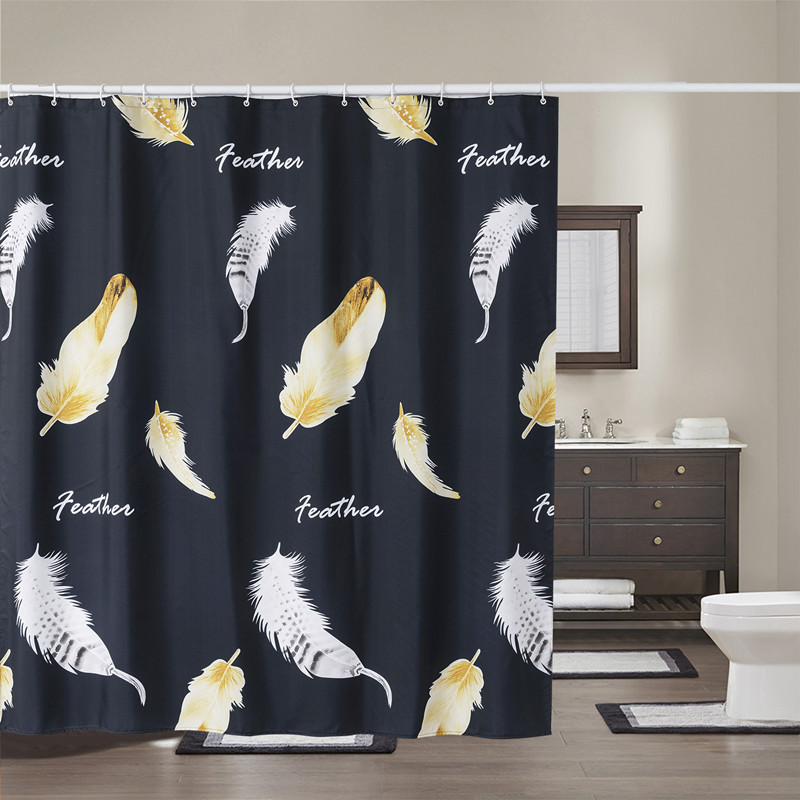 MAKEUP ROOM BATH CURTAIN WATERPROOF CLOTH SUIT BATHROOM THICKENED SHOWER-PROOF CURTAIN HANGING CURTAIN FREE FROM PUNCHING SHOWER BATH PARTITION WINDOW