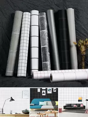 Waterproof wallpaper self-adhesive bedroom warm wallpaper ins Wind decoration student dormitory transformation book desktop renovation sticker