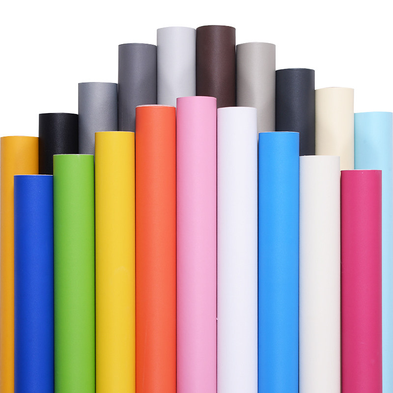 PVC from viscose wallpaper bedroom wallpaper in furniture renovation Boeing soft sticker student bedroom colored wall painting