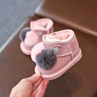 Детские туфли, обувь для раннего возраста, флисовые демисезонные ботинки, мягкая подошва