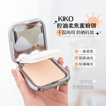 Kiko powder dry wet dual oil control makeup for dual use honey powder matte sun protection skin limited water lotus