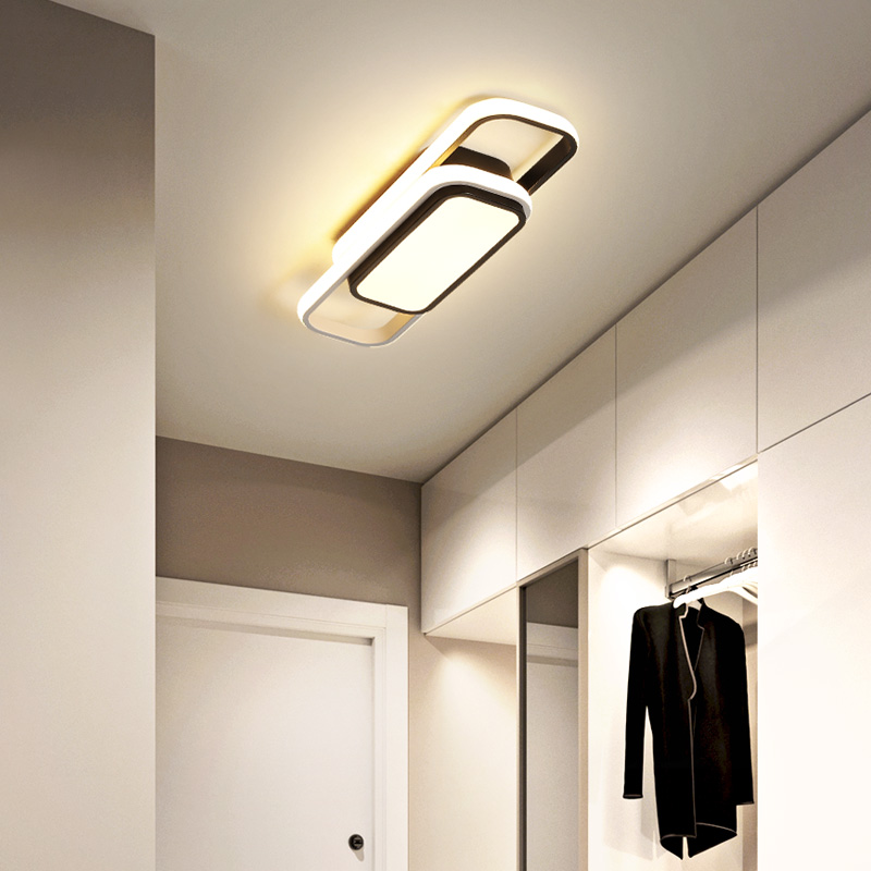 Simply modern rectangular corridor lamp personalized balcony ceiling lamp creative long bar light