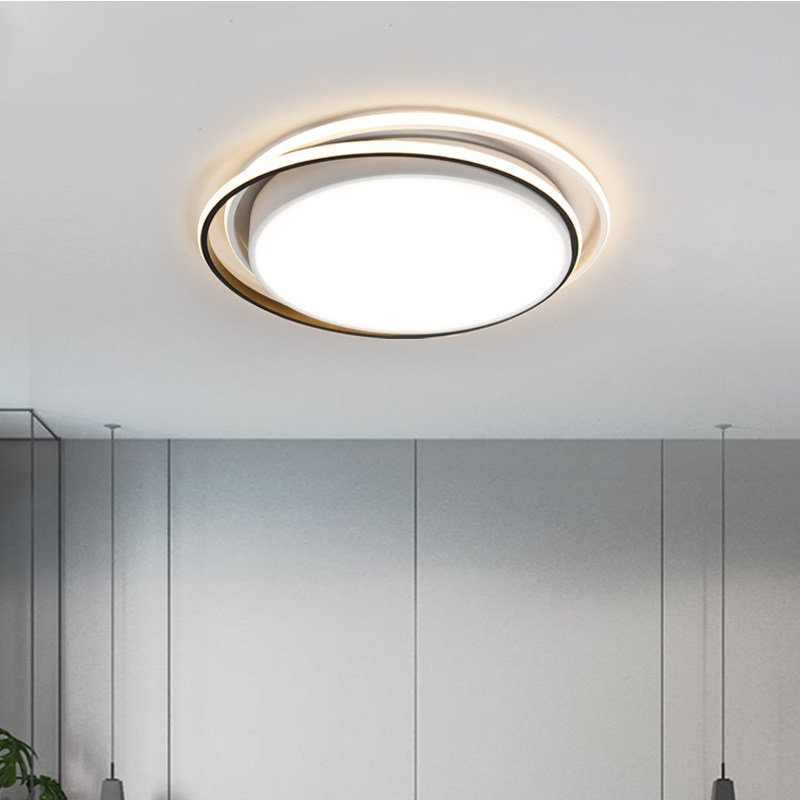 New round creative bedroom lamp minimally modern room lamp personality warm fashion Nordic LED ceiling lamp