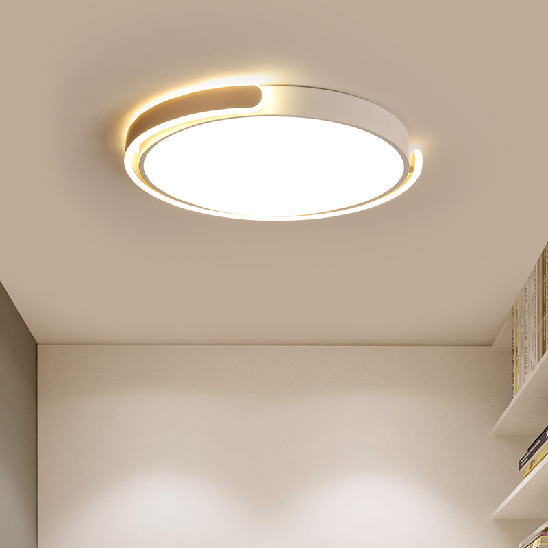 Modern minimalist round creative LED suction light decoration individuality surround light book room lamp Nordic net red bedroom light