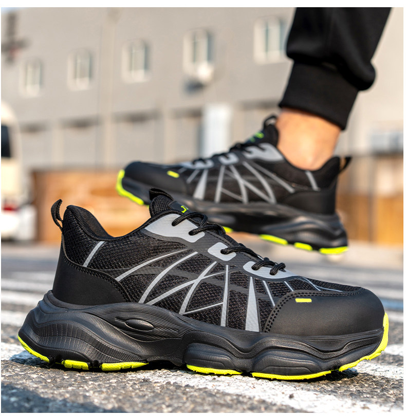 Защитная обувь 男士劳保鞋男款防砸防刺穿夏季轻便新款老保带钢板耐磨工地安全鞋 Zhen Cheng