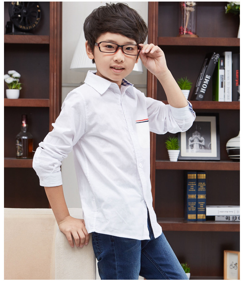 Chemise garcon à manche longue - Ref 2077147 Image 16