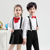Childrens Day Choir costume costume Primary School students recite with pants chorus performance costume kindergarten costume