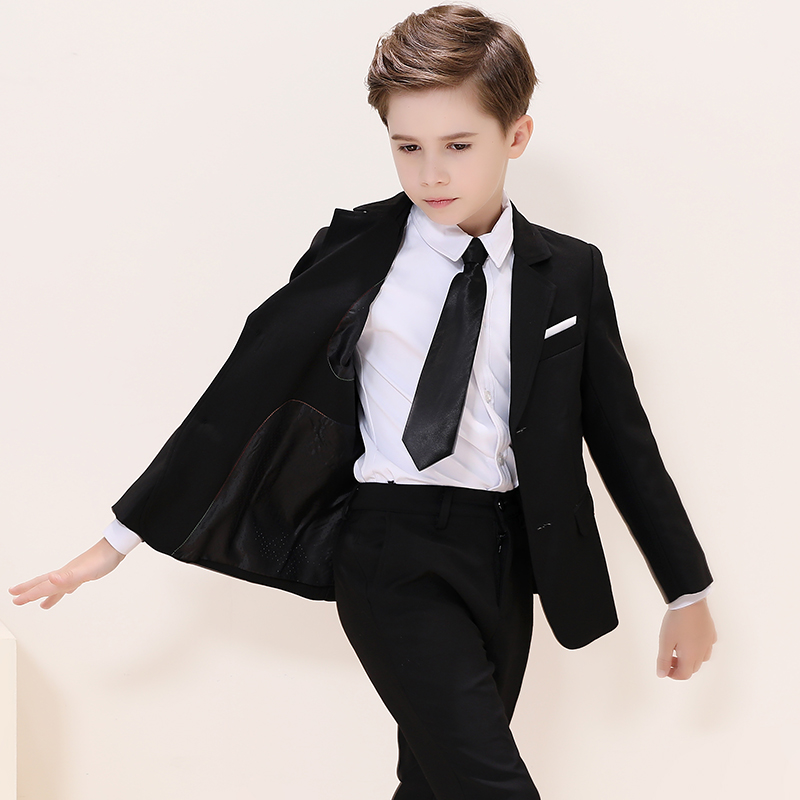 Boy suit Children suit suit Middle and large children flower girl dress Little boy piano performance handsome jacket spring and autumn