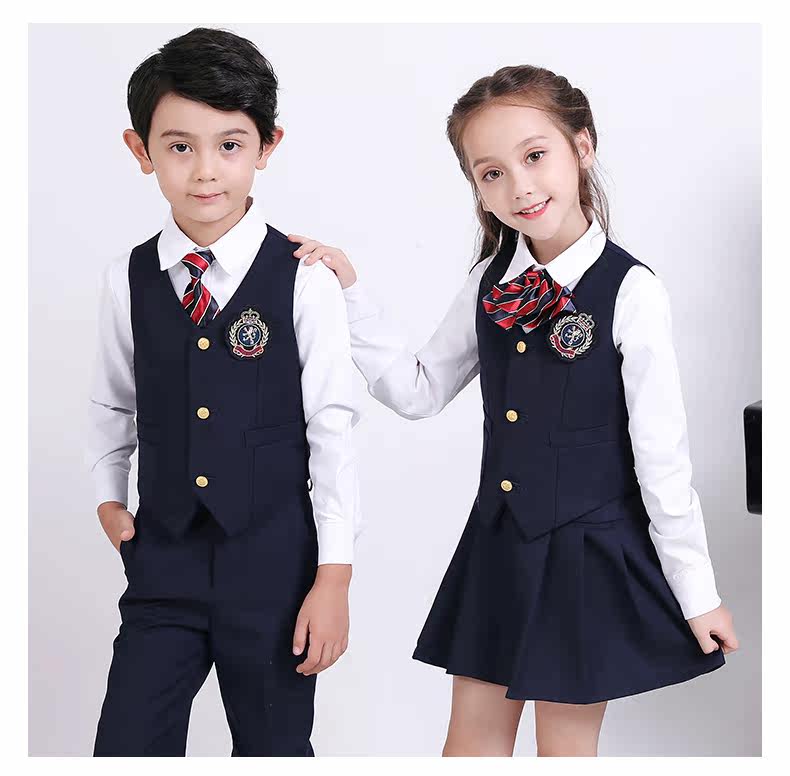 Форма для детского сада для школьников и студентов, детский осенний комплект, 3 предмета, в британском стиле, делается под заказ 