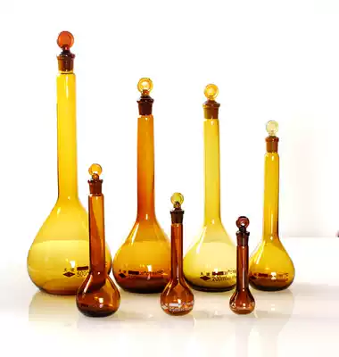 Glass volumetric flask Transparent volumetric flask Brown volumetric flask 5 10 25 50 100 250 500ml