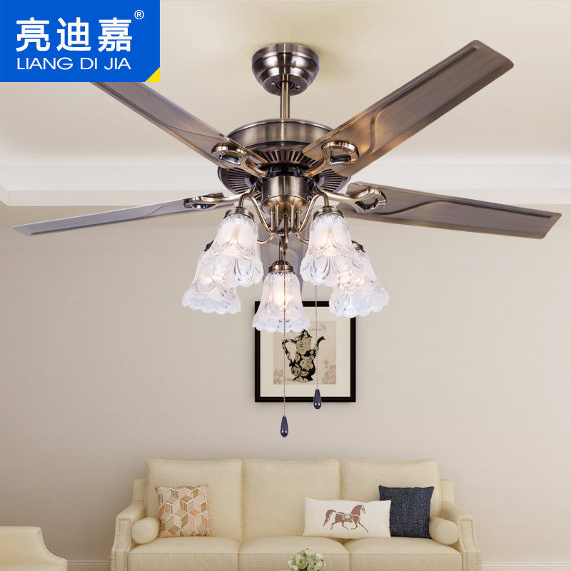 Ceiling fan with lamp dining room ceiling fan lamp living room European lamps retro ceiling fan lamp home American fan chandelier