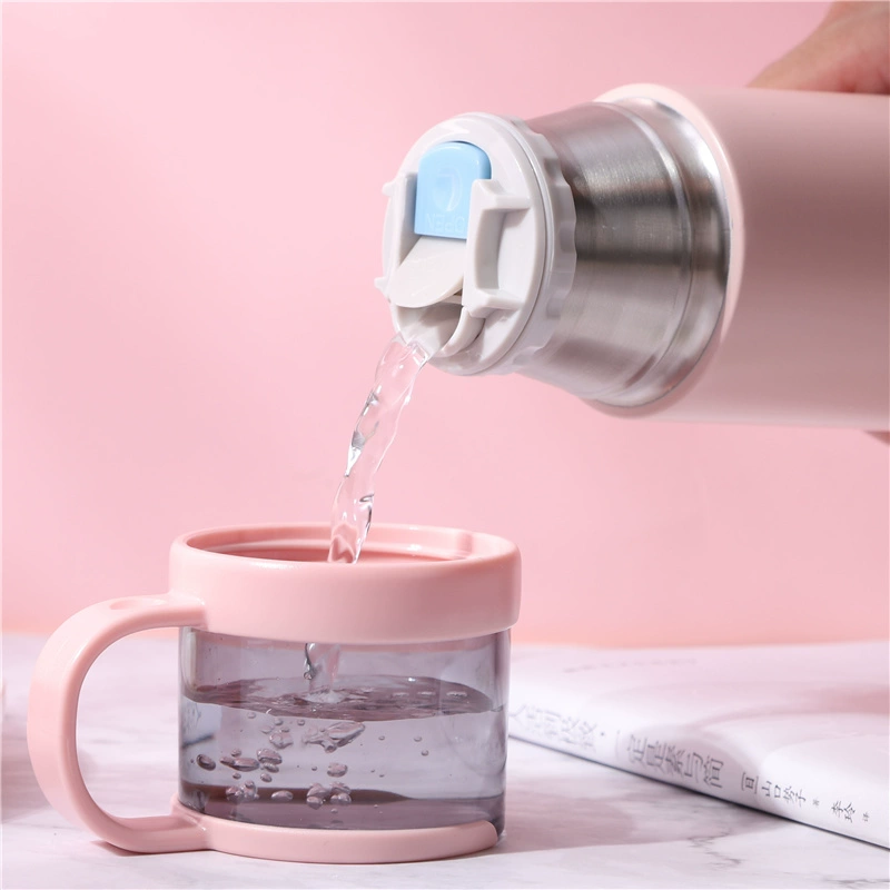 Mug Bà Nam Dung tích lớn Di động nhỏ Hàn Quốc Cốc nước ngọt và dễ thương Chai Net Red Ins Sinh viên đơn giản - Tách