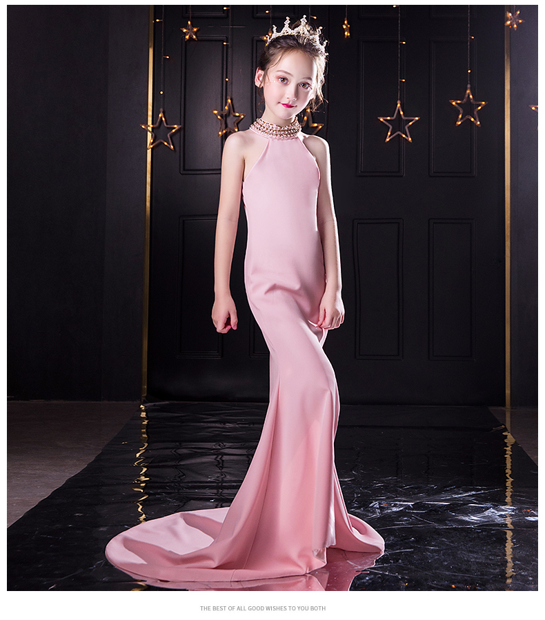 Trang phục trẻ em mẫu mực catwalk trình diễn đuôi cá lớn bé trai buổi tối váy quây dài chủ trang phục piano - Váy trẻ em bộ Vest cho bé trai lịch lãm