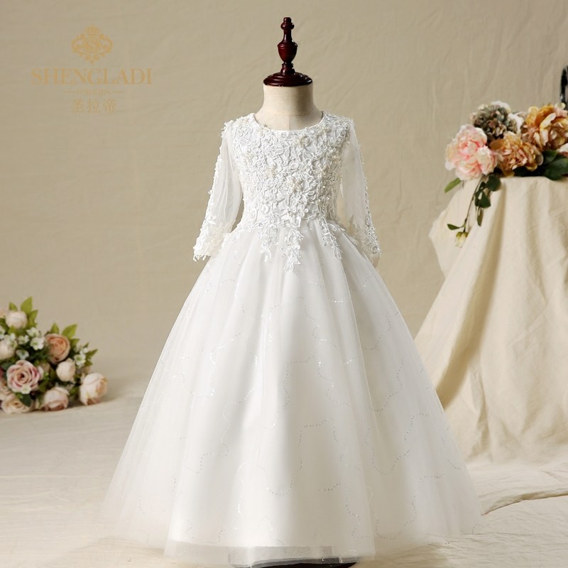 Princess skirt girl children's dress skirt children's clothing tutu skirt birthday children's wedding dress flower girl dress girl