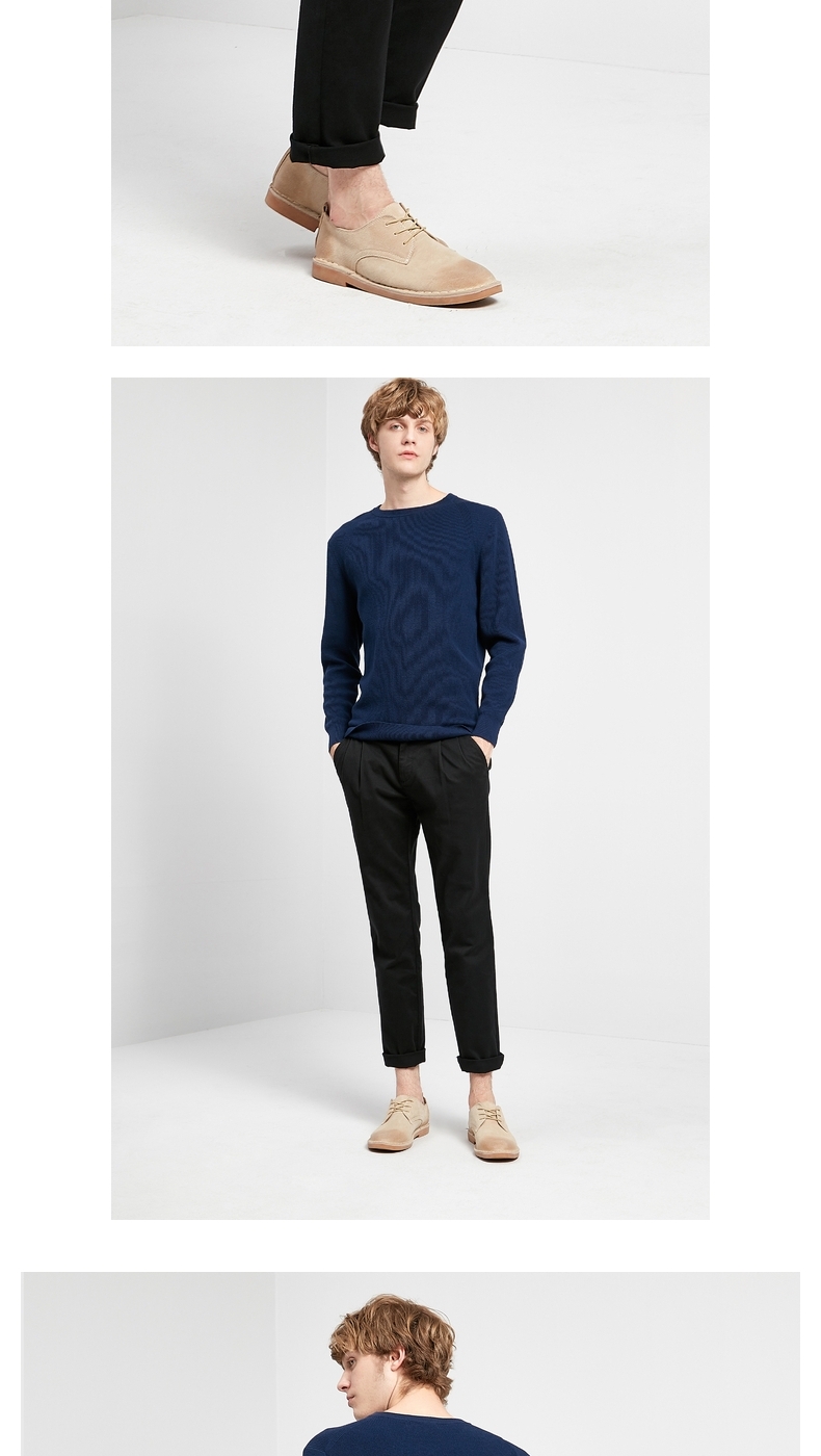 Baleno Benny Road Casual Quần nam Tide thương hiệu co giãn Quần chân mỏng siêu quần cháy quần nam W - Quần Harem quần vải nam