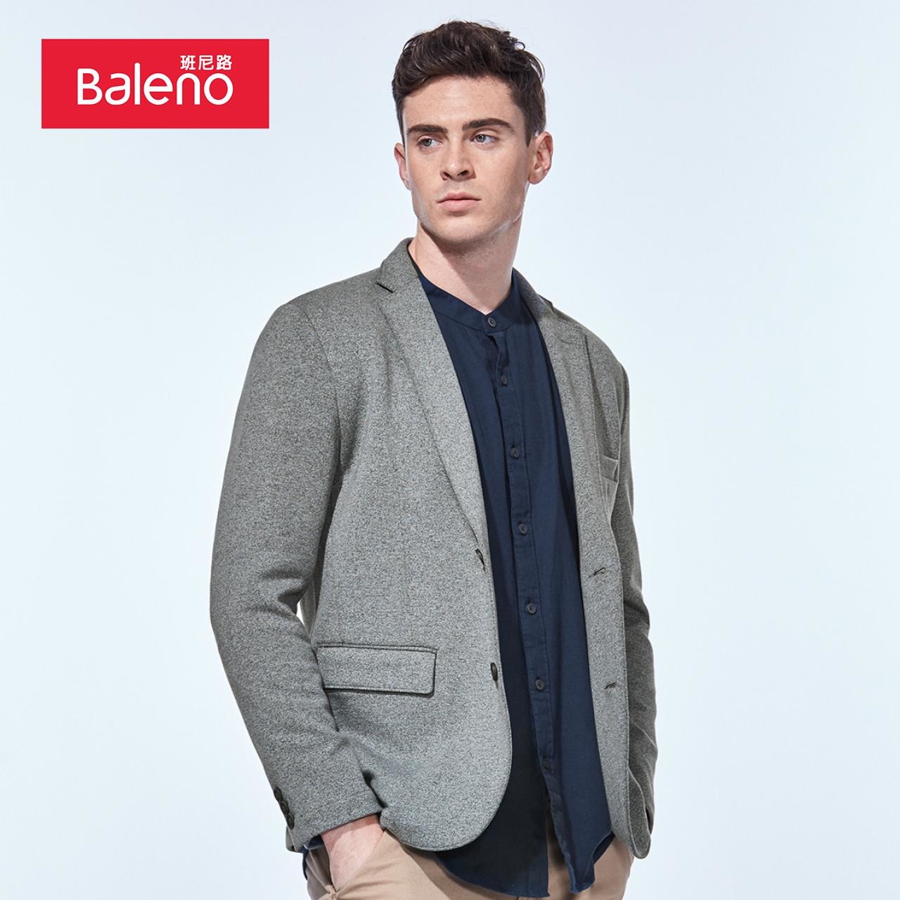 Baleno Banney Road Business Youth Professional Mang áo khoác nam dệt kim Slim Casual Suit X