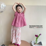 Летняя одежда, рубашка, детская футболка, летняя кукла, новая коллекция, в западном стиле, детская одежда, короткий рукав