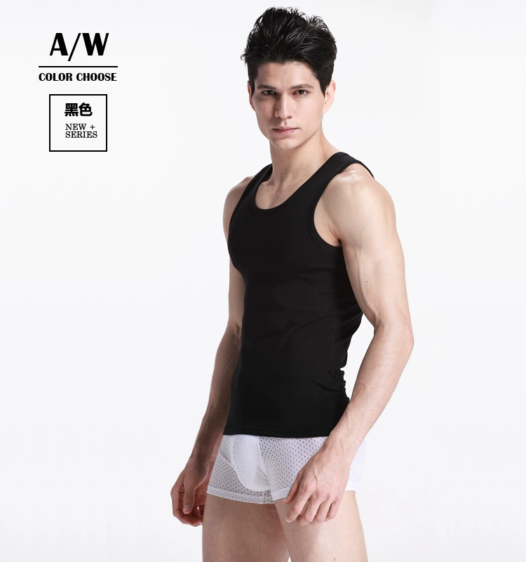 Áo vest nam cotton thể thao kiểu dáng mỏng thể thao cản trở áo thể thao mùa hè bó sát người trẻ áo khoác ba lỗ nam