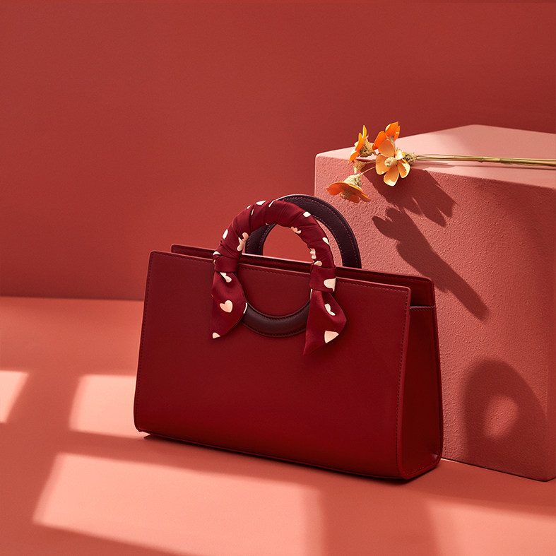 Bridal wedding bag tote bag cross-body women's bag red bag wedding bag niche design large capacity daily available