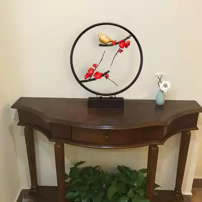 Chinese ornaments home decorations Zen living room porch TV cabinet plum blossom iron New Chinese furnishings craft gifts decoration