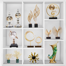 Modern light luxury living room wine cabinet ornaments Nordic porch partition cabinet decoration office study Cabinet sideboard decoration