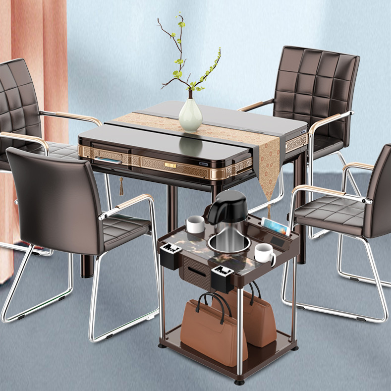 High-grade mahjong machine coffee table table plastic club small tea table Tea house thickened shelf Chess and card room tea rack