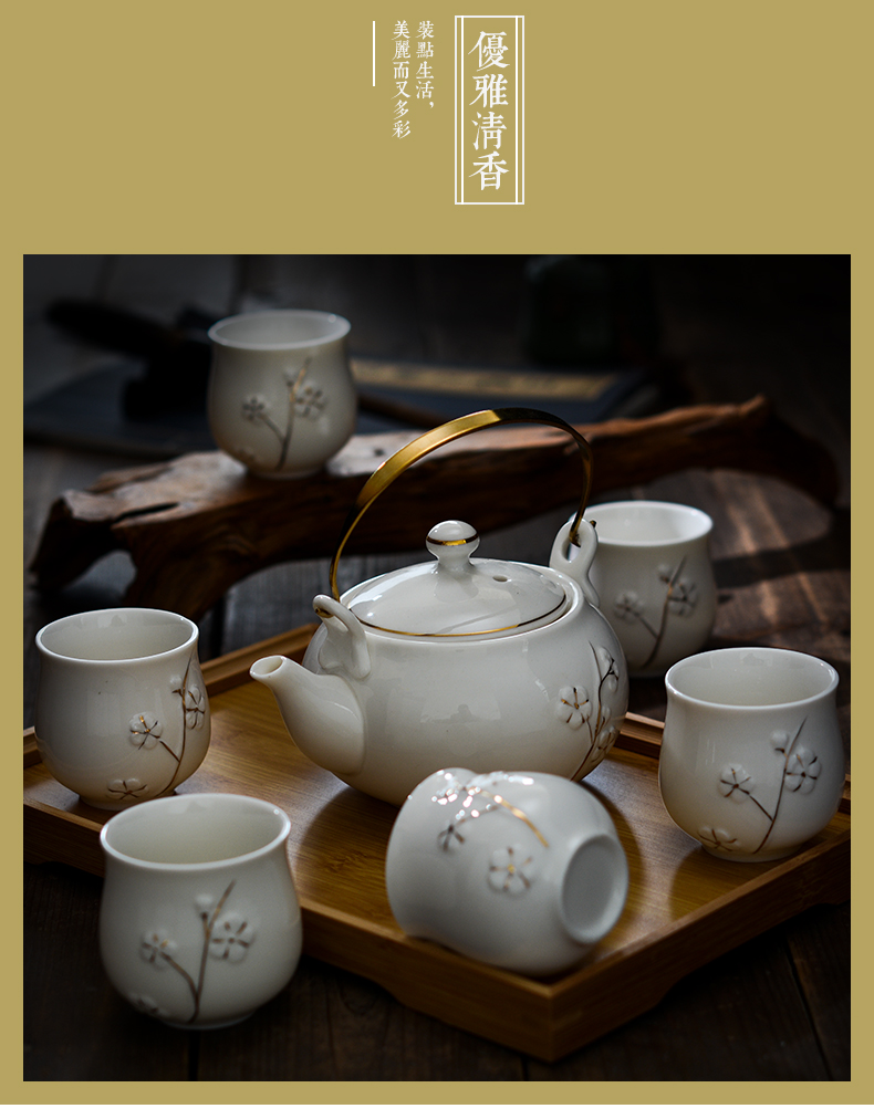 Tea set the teapot teacup household small Tea Tea sets of a complete set of small kung fu ceramic kunfu Tea set