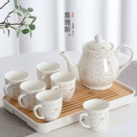 Глина, заварочный чайник, современная и минималистичная чашка, комплект, 6 упаковки, простой и элегантный дизайн