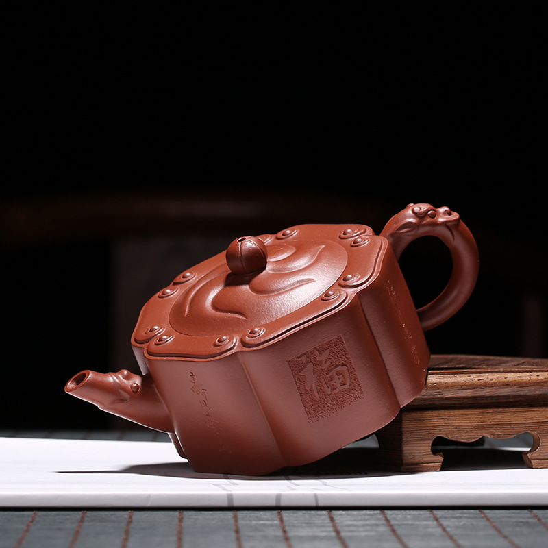 Yixing it pure manual famous tea authentic undressed ore old purple clay satisfied all hand tea home
