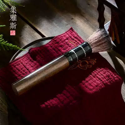 Tea sweeping pen tea pen tea brush does not drop hair washing tea pen pot chicken wing Wood sandalwood tea ceremony household tools tea pen