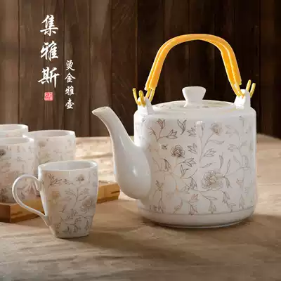 Ceramic teapot Kettle tea set cold kettle household cold water pot large capacity high temperature resistant pot cold kettle